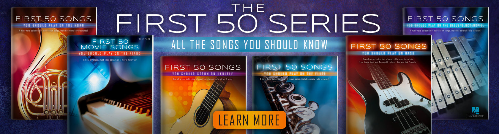 The First 50 series. Songbooks and Sheet music for any instrument.
