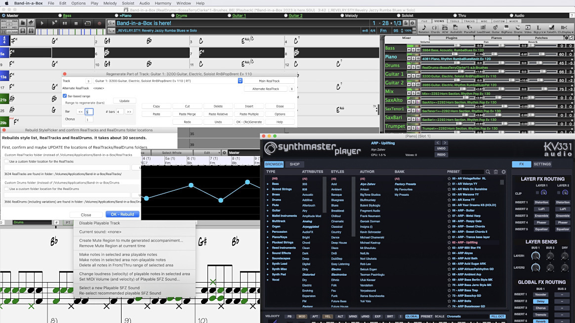 Band In A Box UltraPak Screen Shot Mac